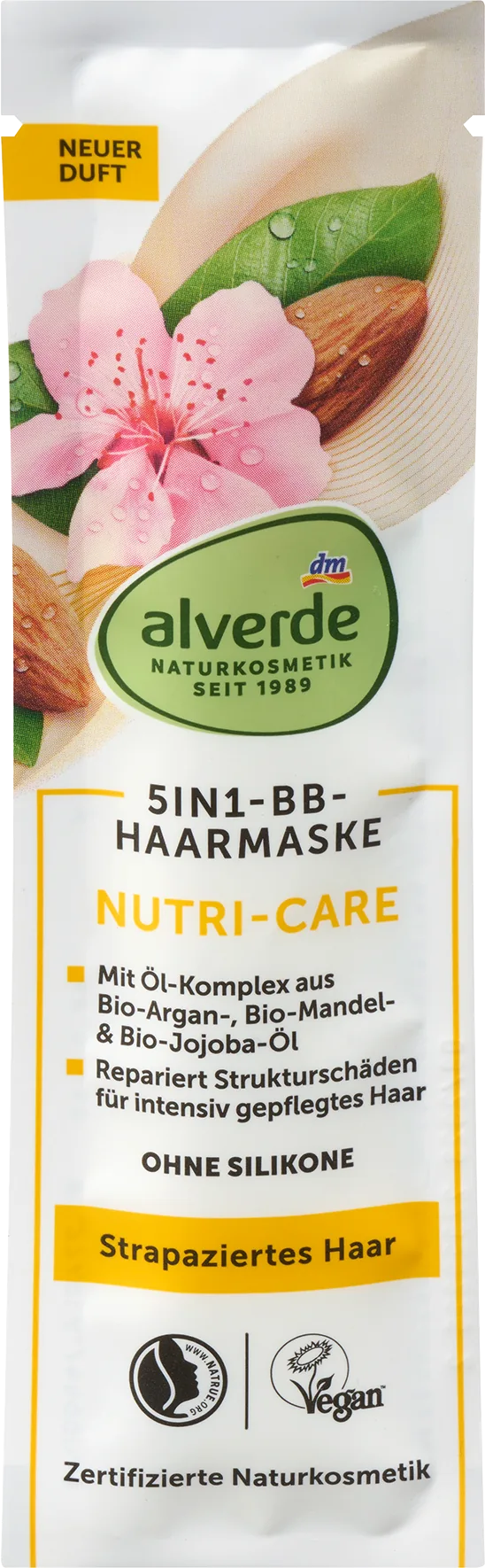 Alverde - قناع الشعر العضوي Nutri-Care 5 في 1، 20 مل