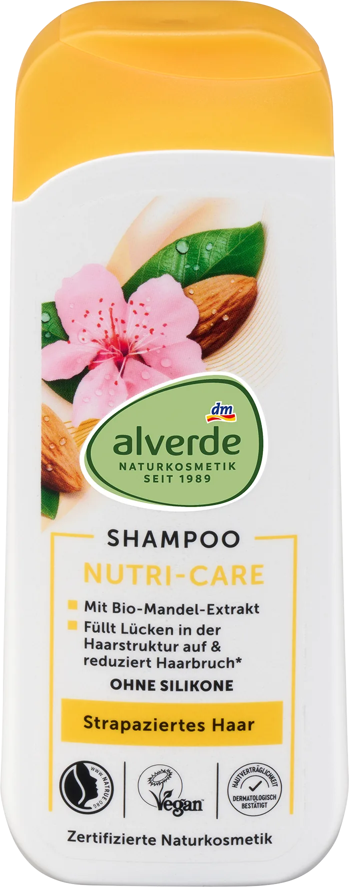Alverde - شامبو Nutri-Care باللوز والأرغان العضوي، 200 مل