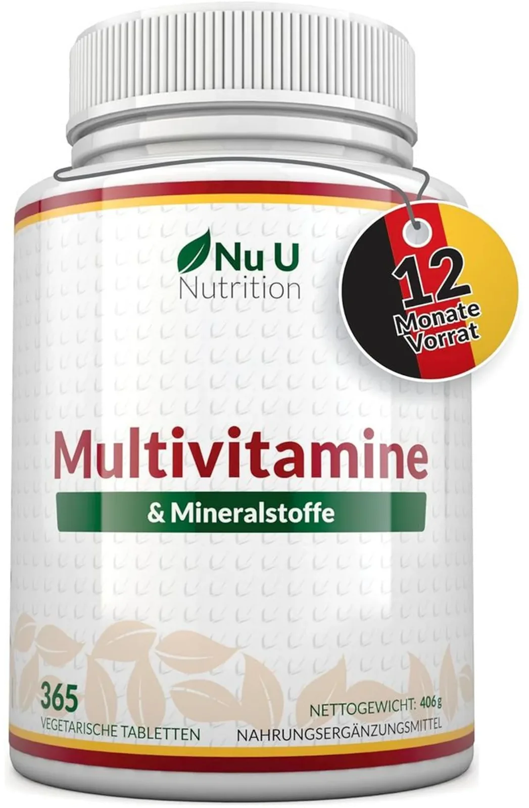 Nu U Nutrition - فيتامينات ومعادن متعددة، 365 حبة