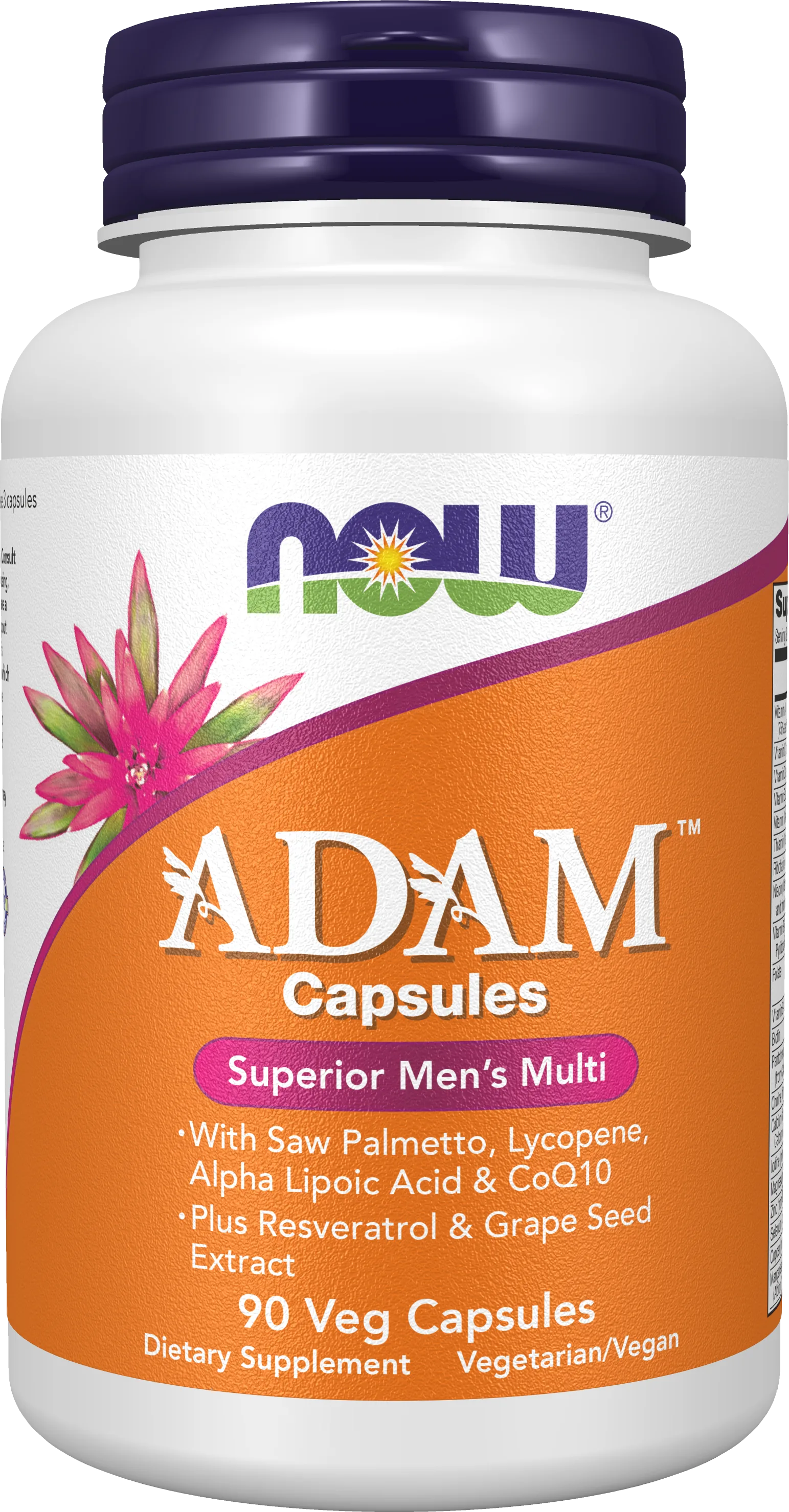 NOW Foods، ADAM، مكمل متعدد الفيتامينات، 90 كبسولة نباتية