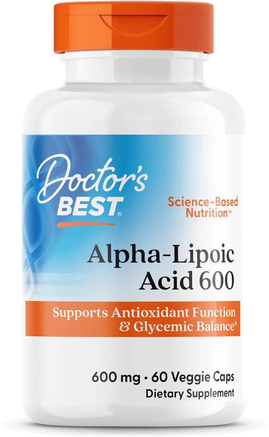 Doctor's Best، حمض ألفا ليبويك 600 ملغ، 60 كبسولة نباتية
