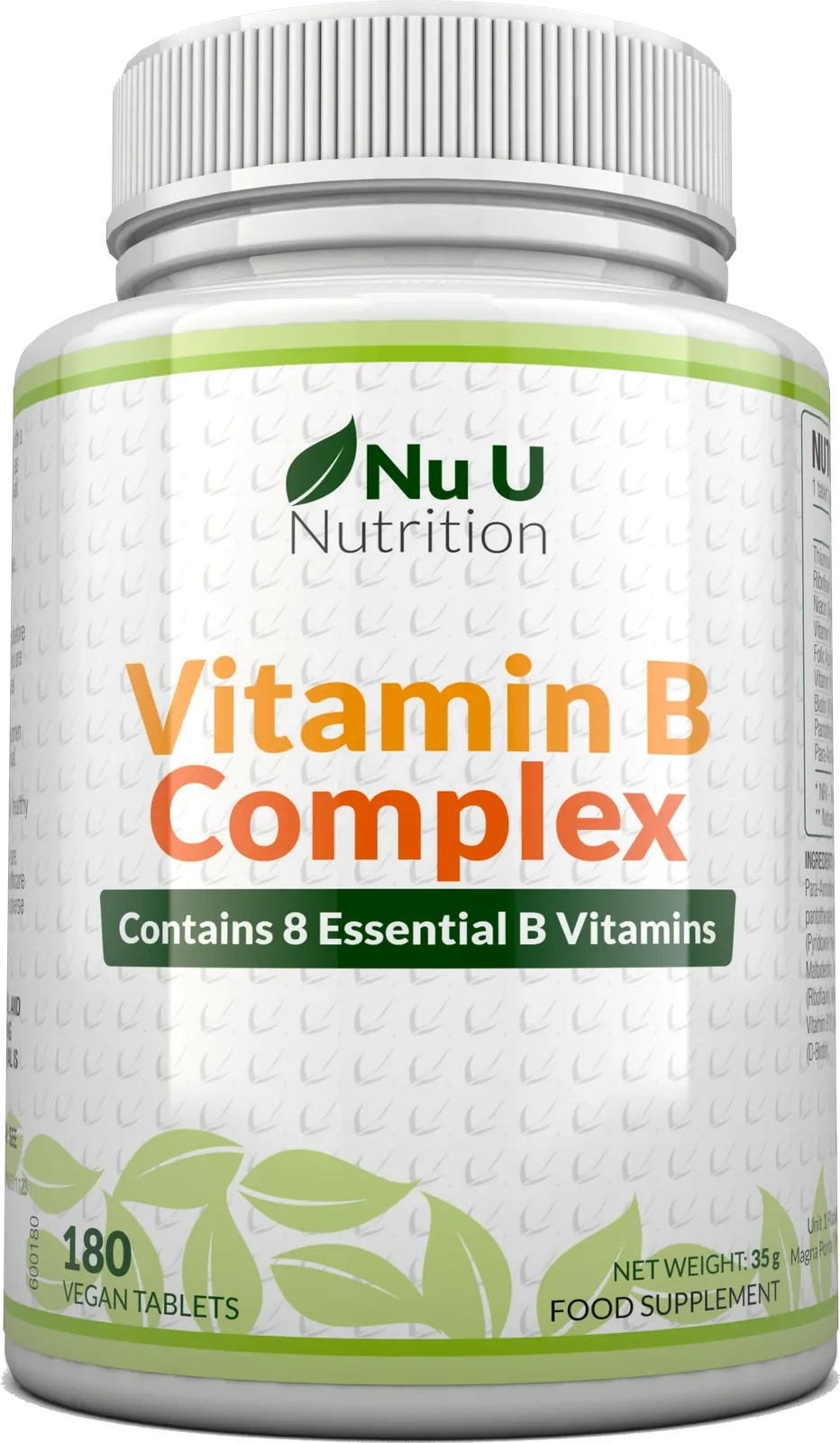 Nu U Nutrition - فيتامين ب المركب، 180 حبة