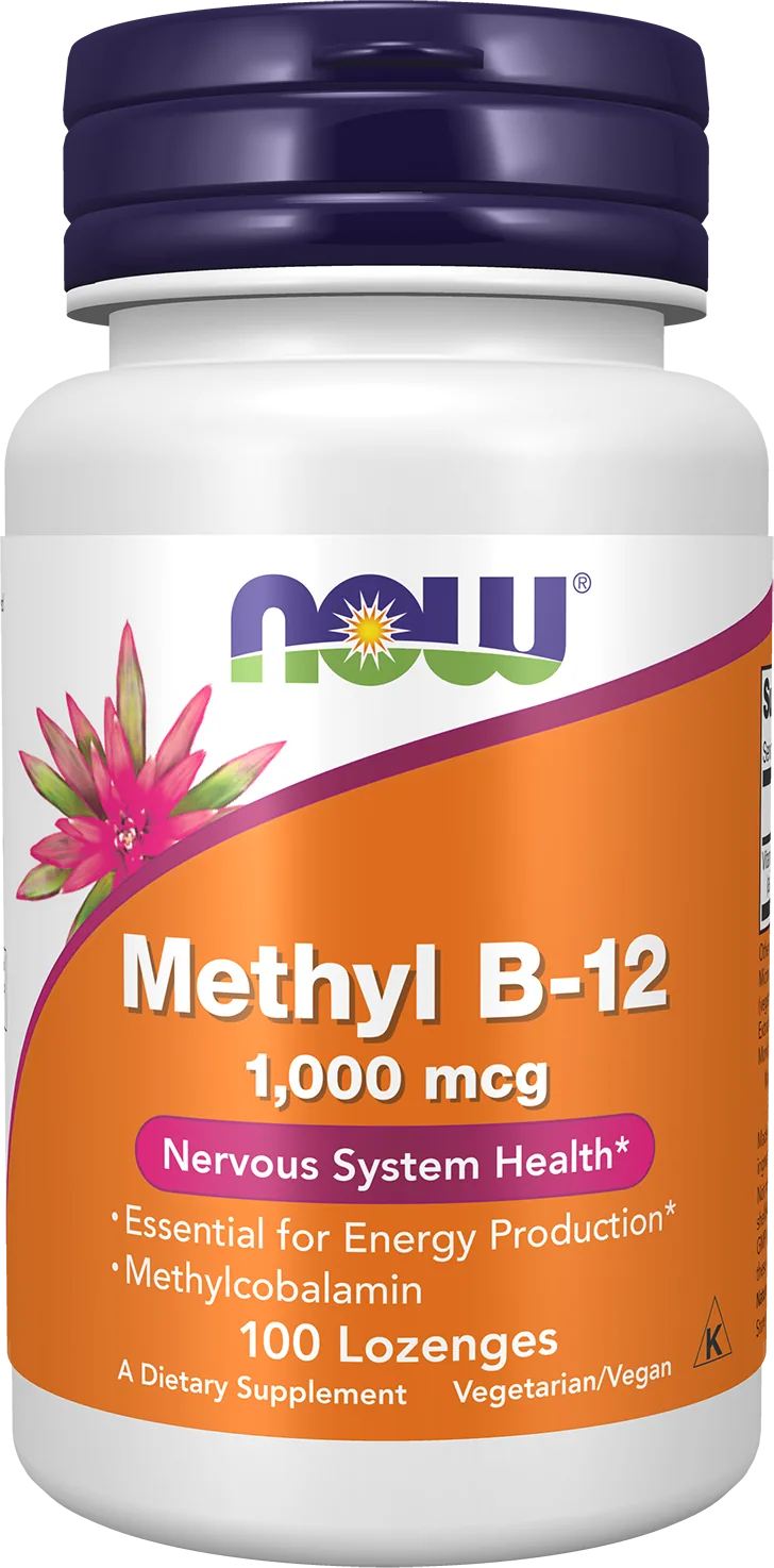 NOW Foods، ميثيل B-12، 1000 ميكروغرام، 100 حبة