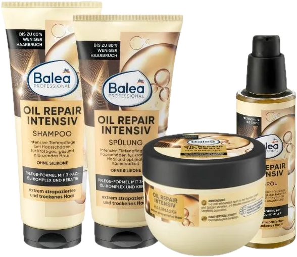 Balea - مجموعة علاجية بالزيوت للشعر التالف والمتقصف
