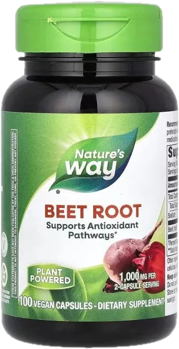 Nature's Way – Betterave – 100 capsules véganes (500 mg)