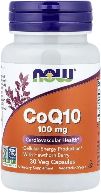 Now Foods - CoQ10، 30 مجم، 120 كبسولة