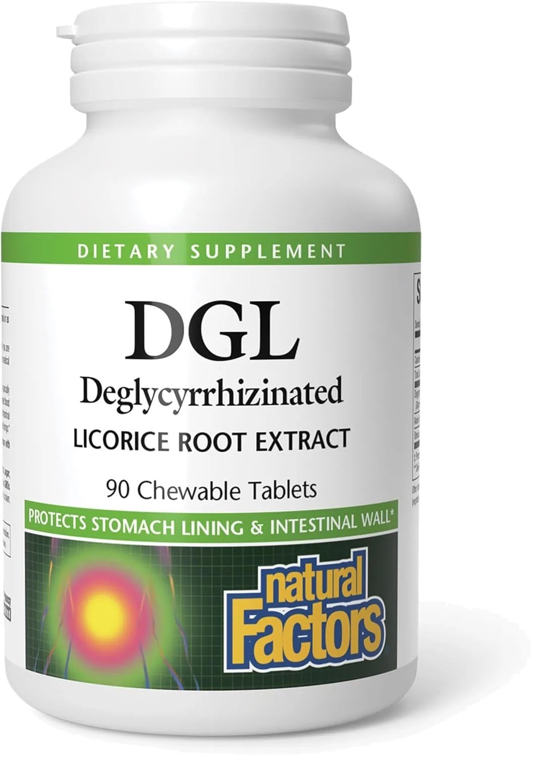 Natural Factors، DGL، مستخلص جذر عرق السوس منزوع الجليسيريزين، 90 حبة قابلة للمضغ