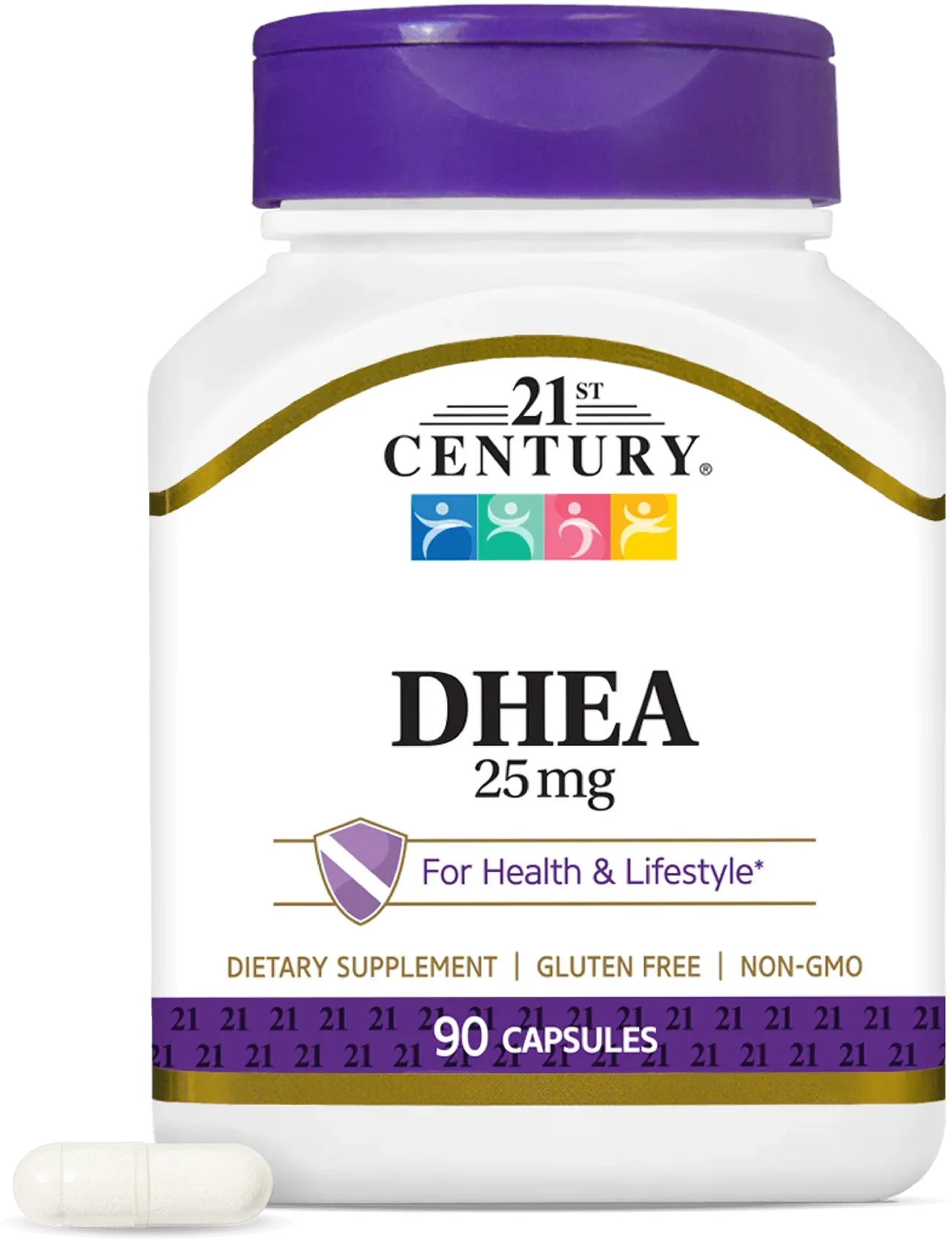 21st Century، DHEA 25 ملغ، 90 حبة