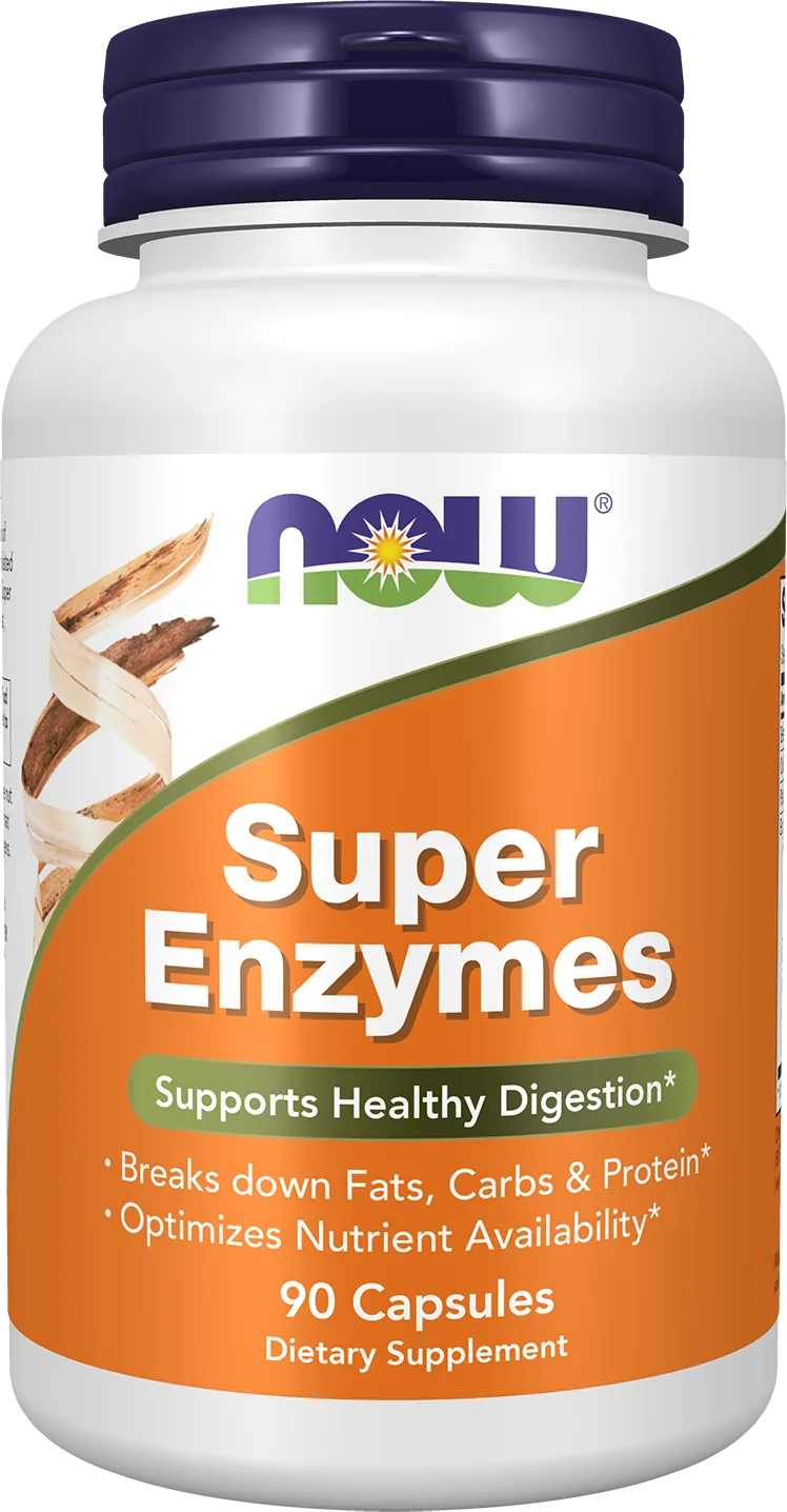 NOW Foods، إنزيمات هضمية فائقة الفعالية، 90 كبسولة