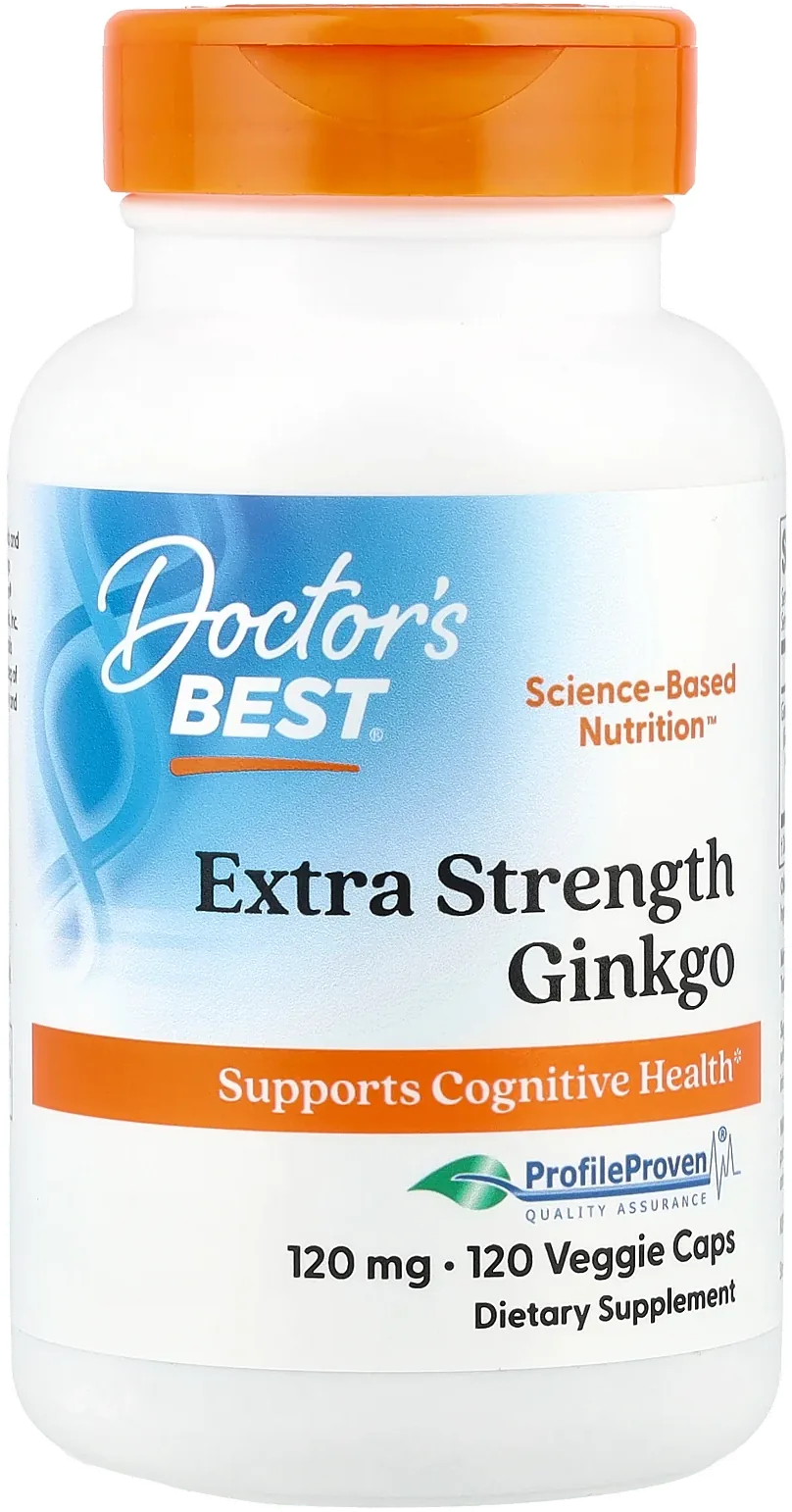 Doctor's Best، إكسترا فورس جينكو، 120 مجم، 120 كبسولة نباتية