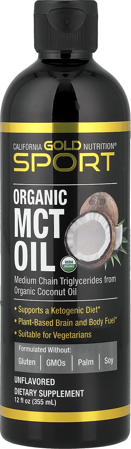 California Gold Nutrition – زيت MCT عضوي – 355 مل
