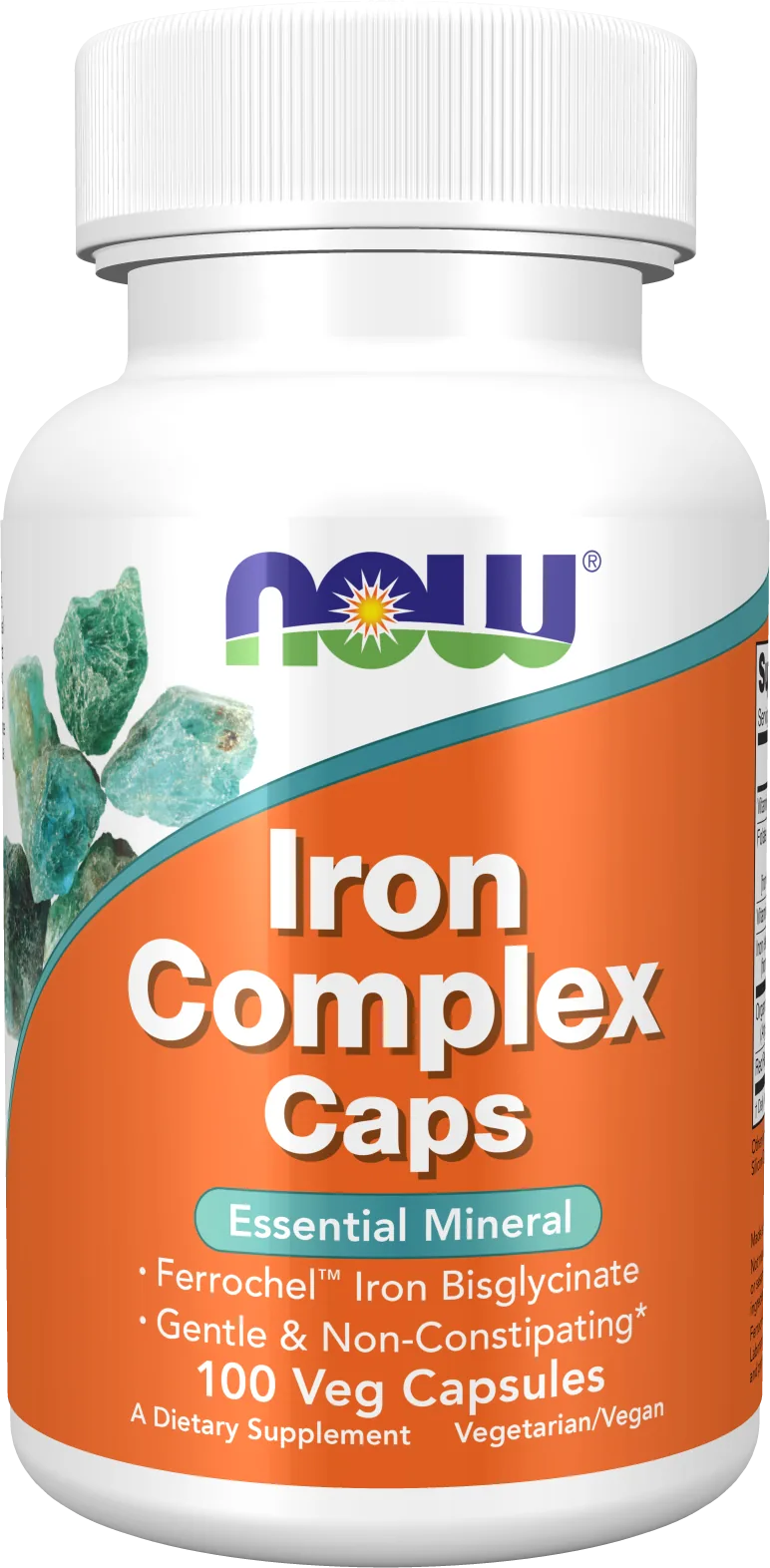 NOW Foods – Iron Complex – 100 capsules végétales