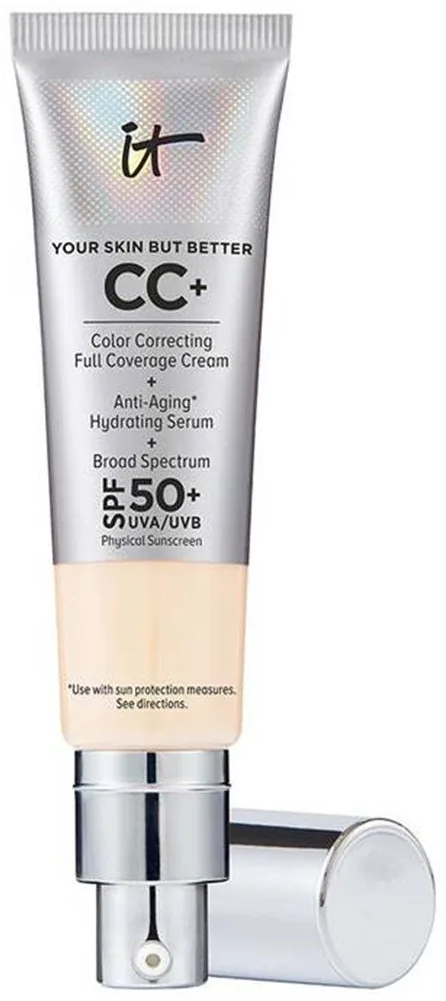 IT Cosmetics – كريم تصحيح CC + SPF 50، فاتح جداً، 32 مل