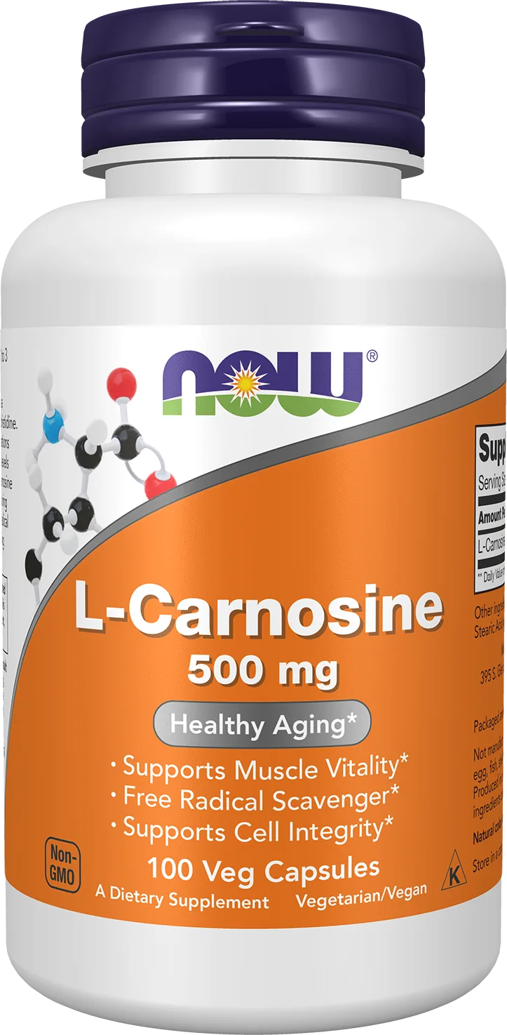 NOW Foods – L-Carnosine 500 mg – 100 capsules végétales