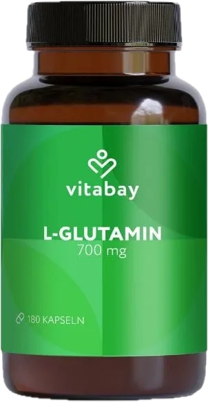 Vitabay - L-Glutamine 700 مجم – 180 كبسولة نباتية