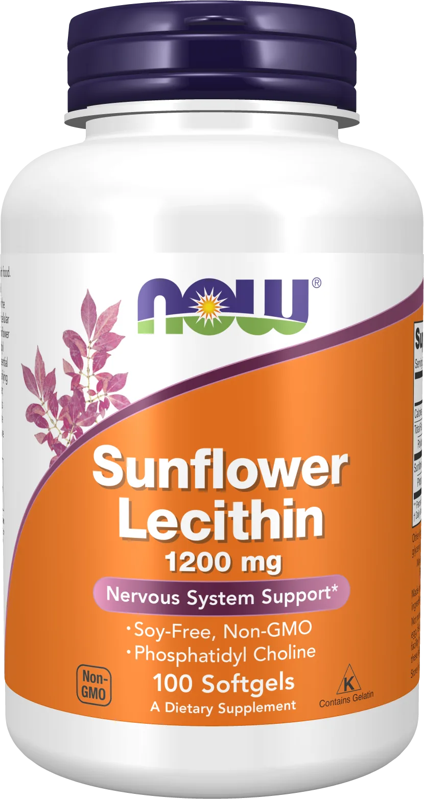 NOW Foods, Lécithine de tournesol, 1200 mg, 100 capsules