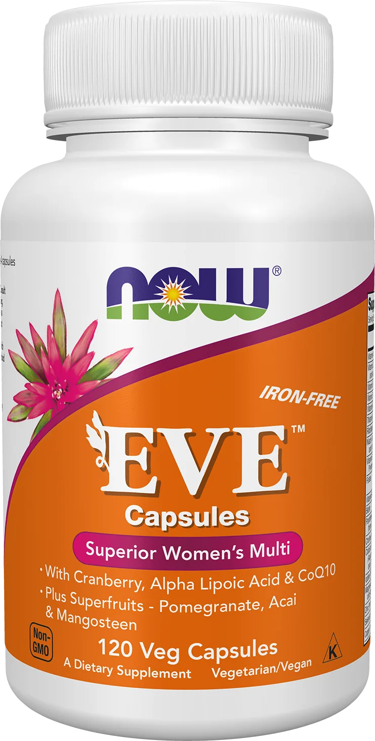 Multivitamine Femme NOW Foods Eve 120 Capsules | Énergie et Vitalité