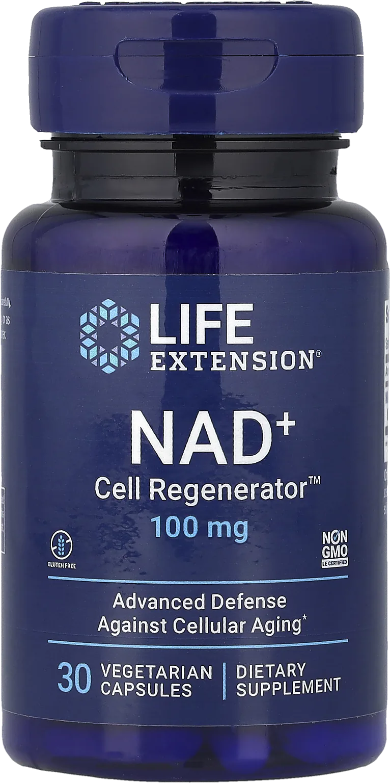 Life Extension NAD+ 100 mg — Nicotinamide Riboside Anti-Âge & Énergie Cellulaire | 30 Capsules Végétales