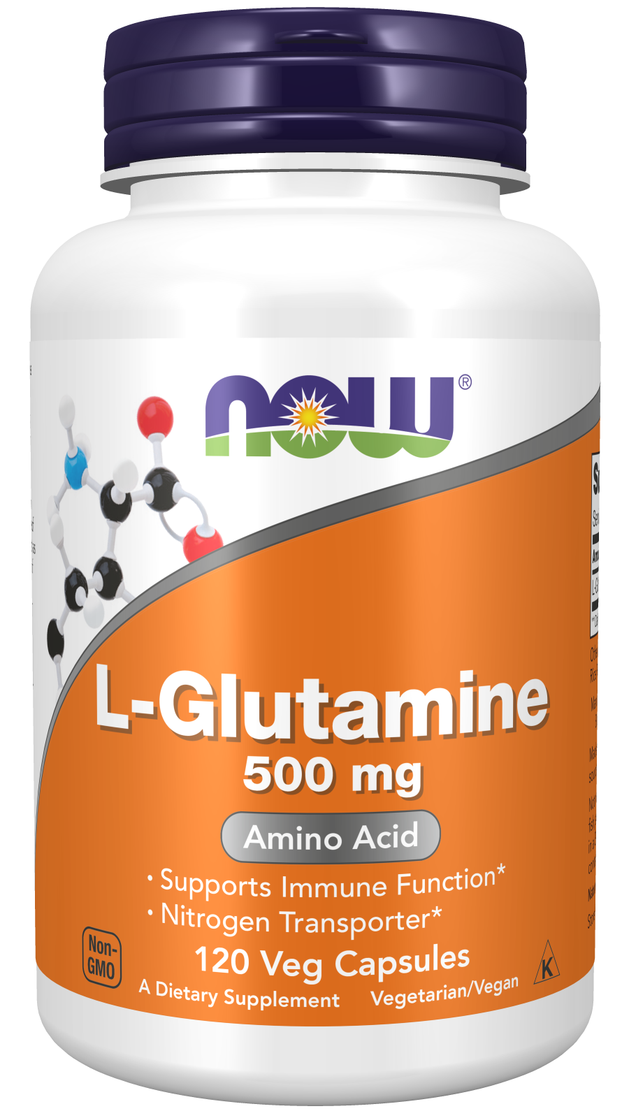 NOW Foods L-Glutamine 500 mg – 120 capsules