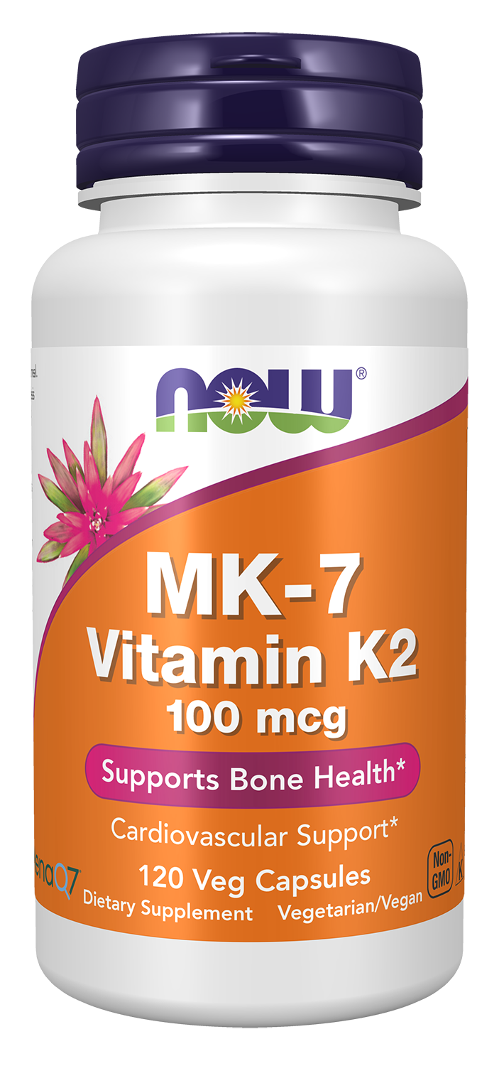 NOW Foods Vitamine K2 MK-7 100 µg – 120 capsules végétales
