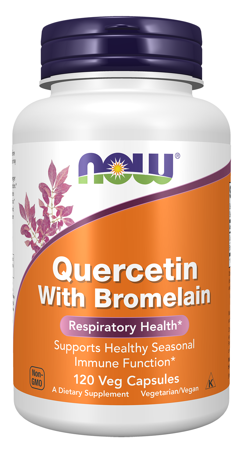 NOW Foods Quercétine avec Bromélaïne – 120 capsules
