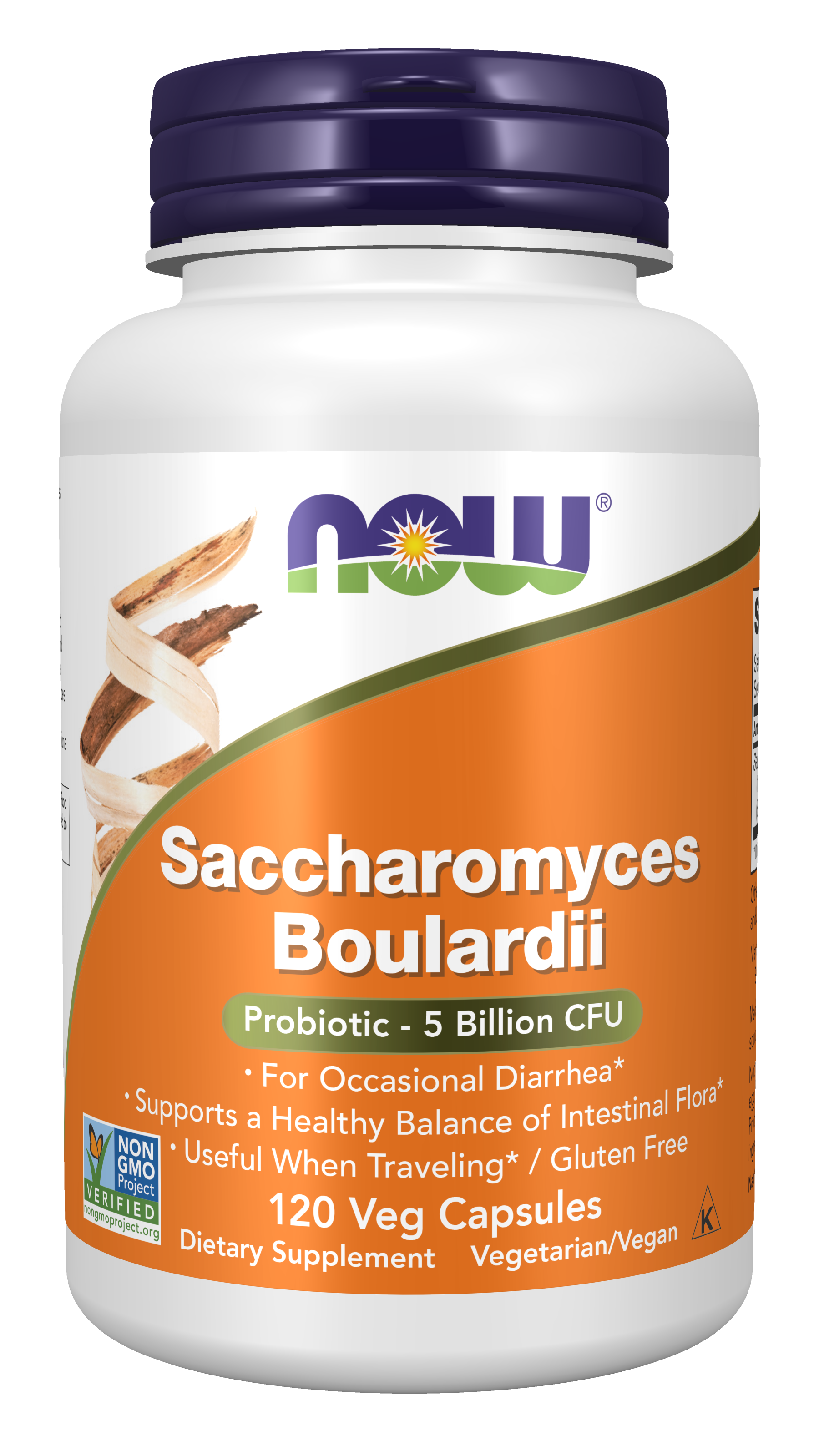 NOW Foods Saccharomyces boulardii 500 mg – 120 capsules