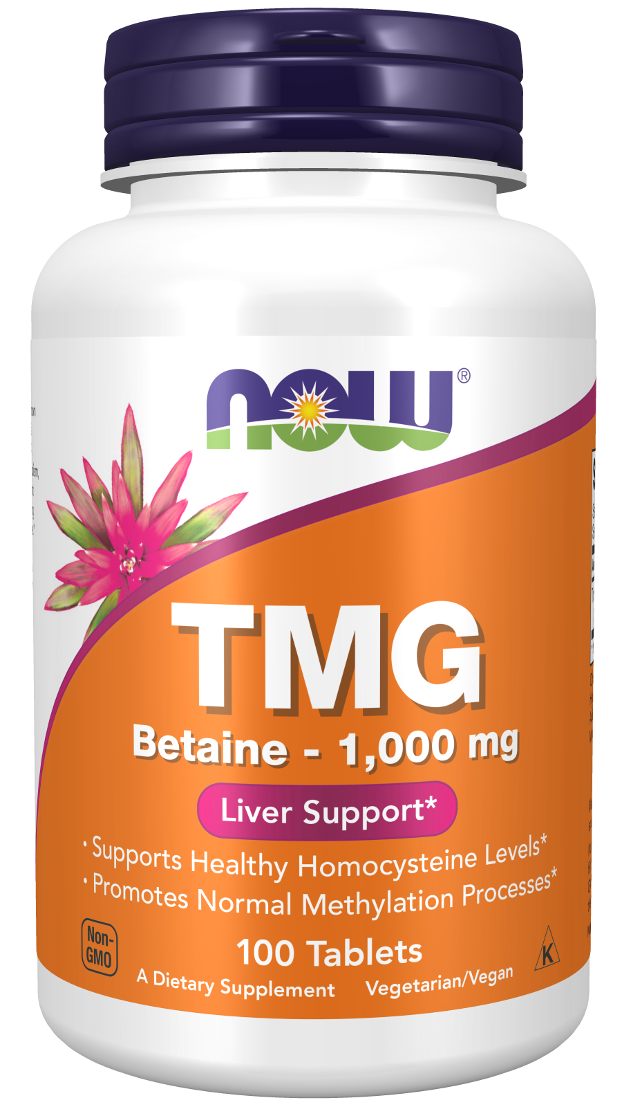 NOW Foods TMG Bétaïne 1 000 mg – 100 comprimés