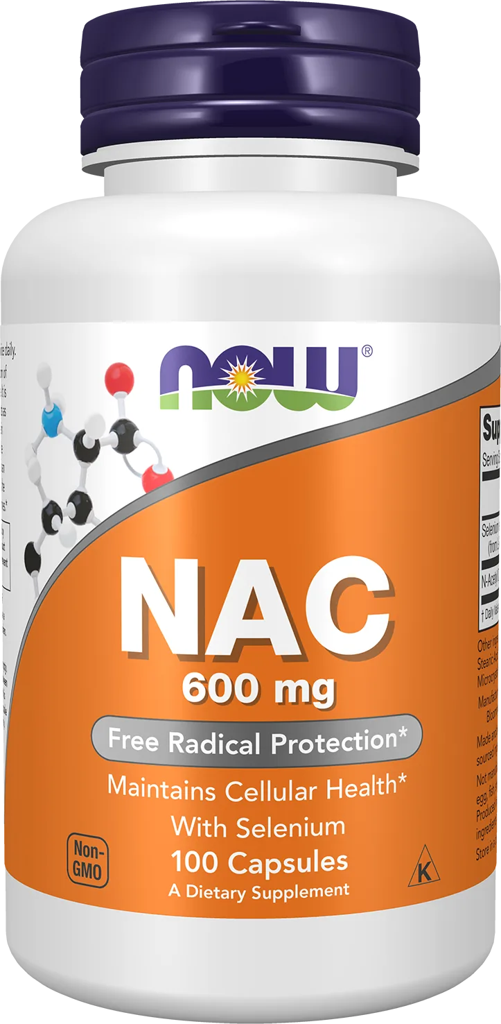 NOW Foods، NAC مع السيلينيوم، 100 كبسولة