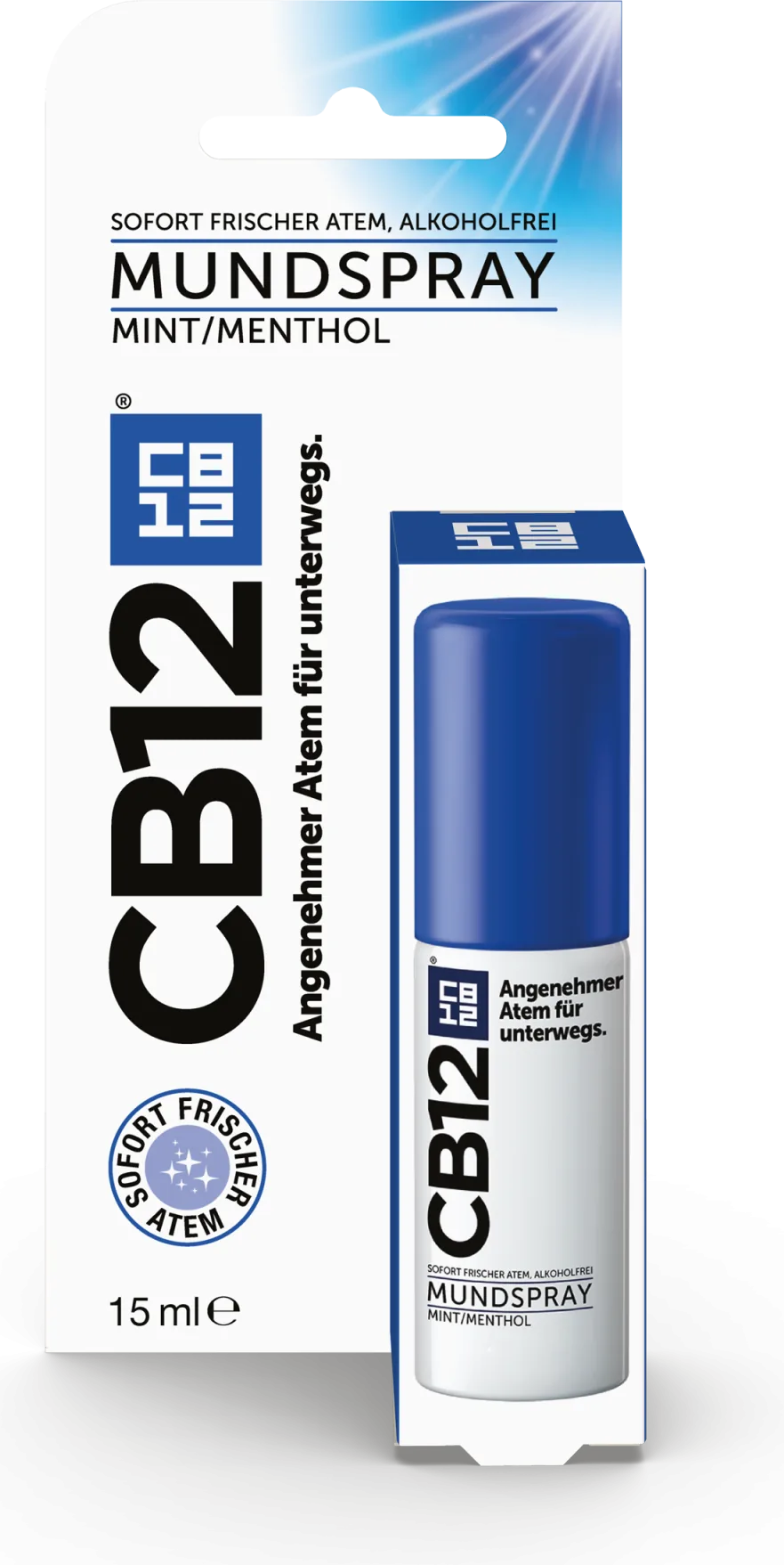 CB12 – Spray Buccal Menthe/Menthol contre la Mauvaise Haleine – 15 ml