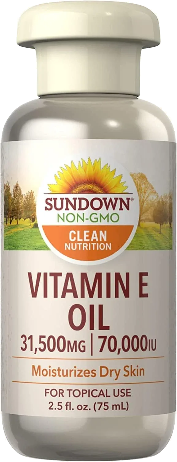 Sundown - E-Oil، زيت فيتامين E، 70000 وحدة دولية، 75 مل