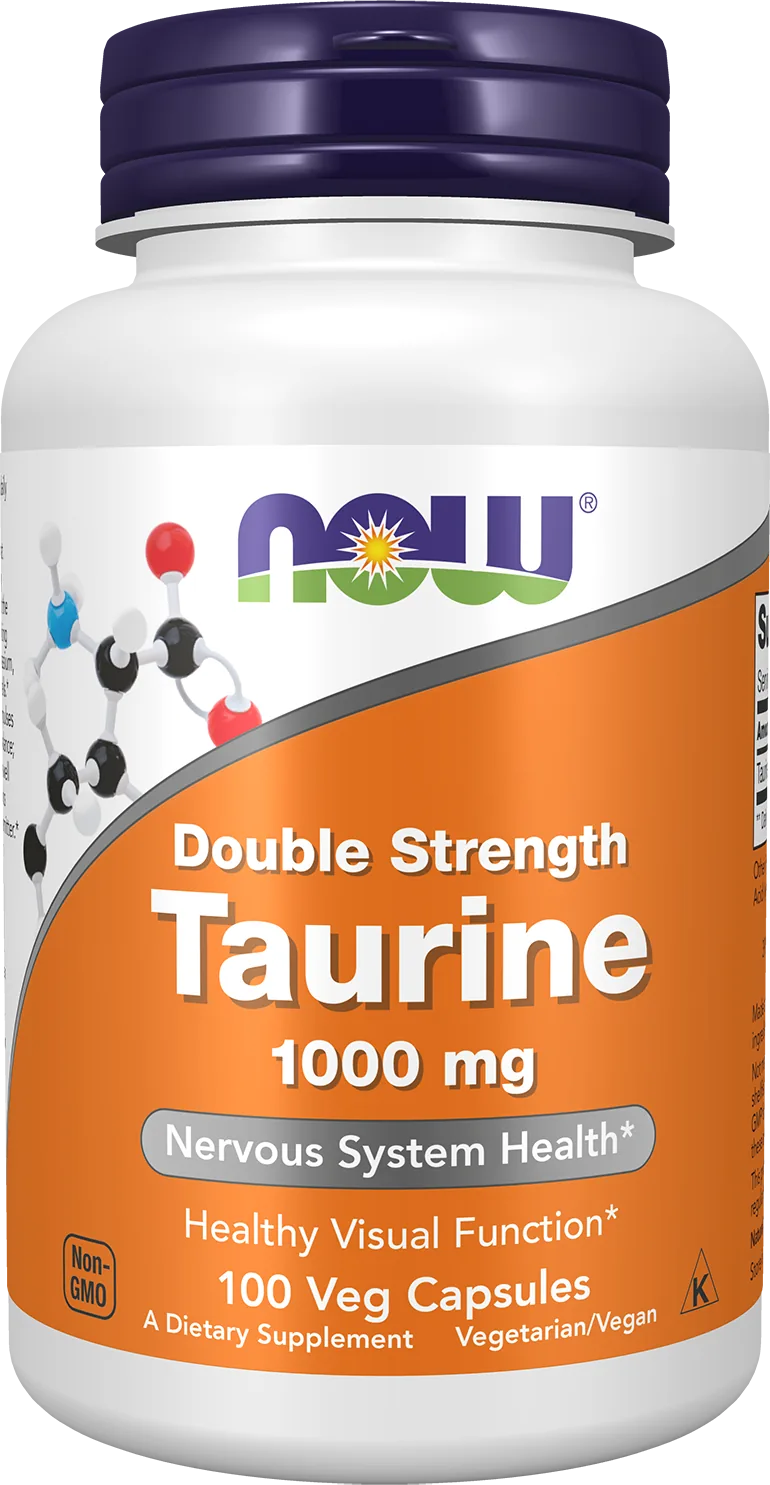 NOW Foods – توراين 1000 مجم – 100 كبسولة نباتية