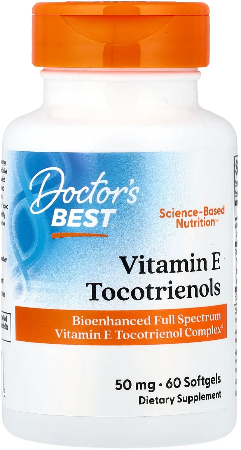 Doctor's Best – فيتامين E توكوتريينول 50 مجم – 60 كبسولة