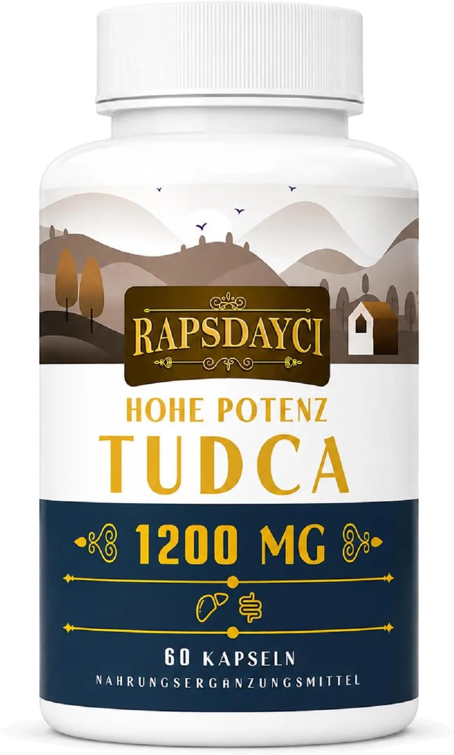 TUDCA - حمض تاورورسوديوكسيكوليك - 60 كبسولة - 1000 مجم