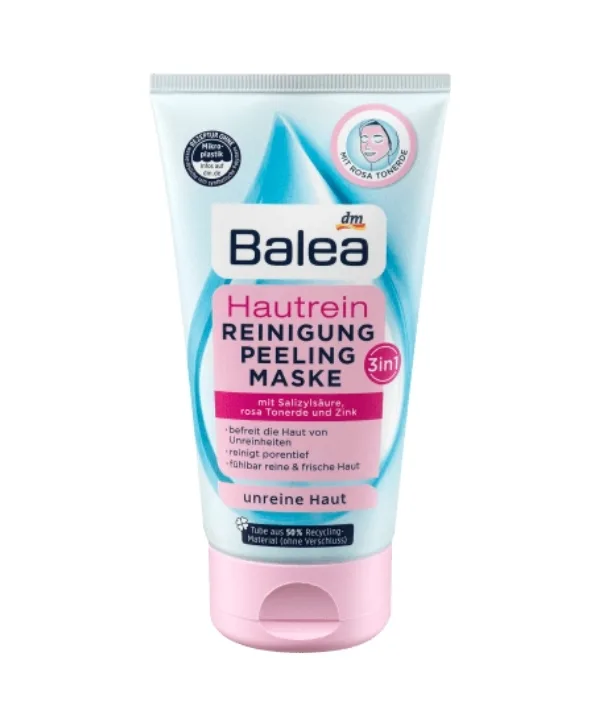 Balea - 3 en 1 Nettoyant, Gommage et Masque, 150 ml