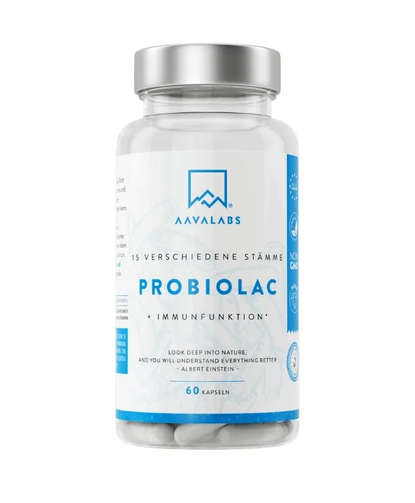 Aavalabs - Probiolac, Complément probiotique, 60 gélules