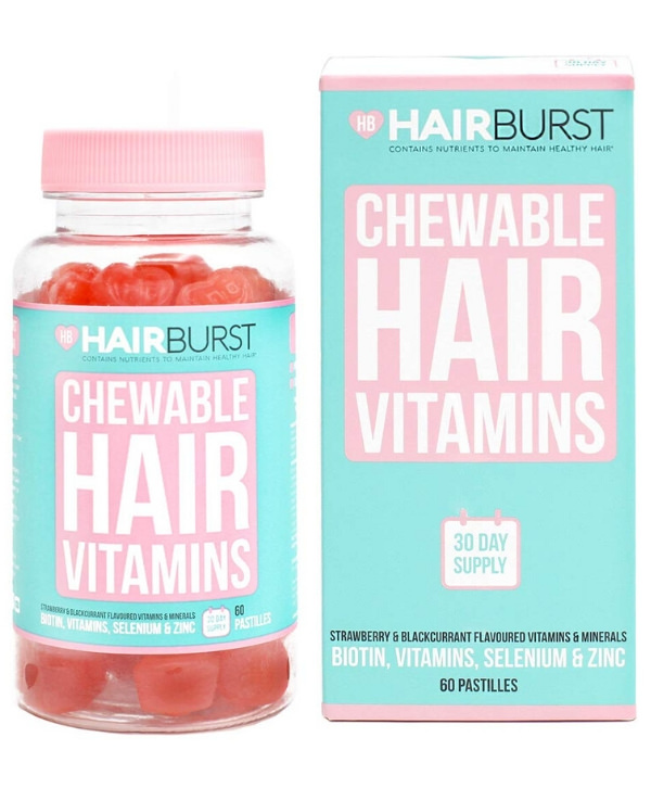 Hairburst - Vitamines pour Cheveux, 60 bonbons.