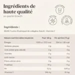 Glow25® كولاجين مسحوق [450 جم] – كولاجين مهدرج – قابل للذوبان – محايد