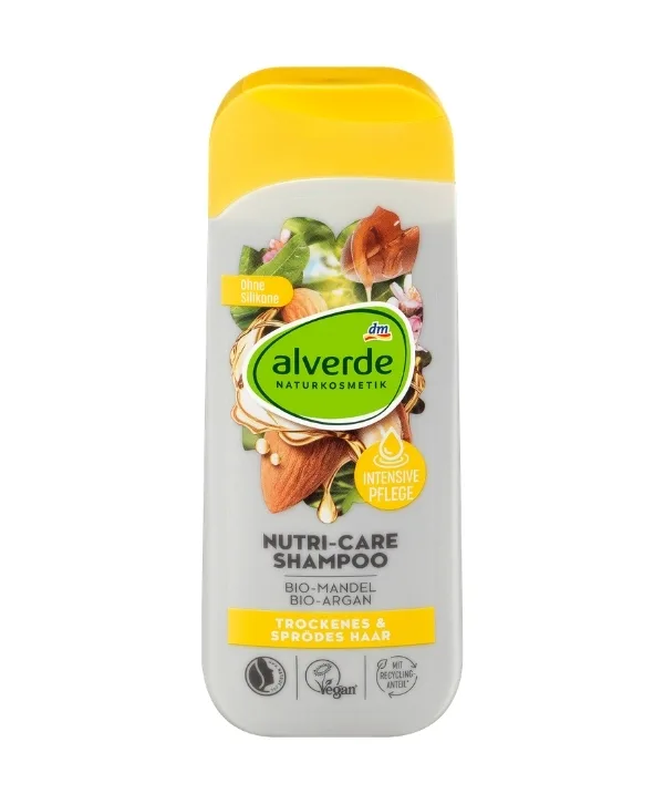 Alverde - Shampoing Nutri-Care Amande & Argan Bio, 200 ml
