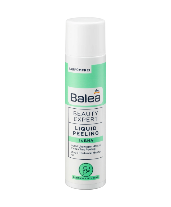 Balea - Liquide Exfoliant - Beauty Expert Liquid Peeling 2% BHA, un exfoliant liquide 125 ml de Balea, est désormais disponible au Maroc.