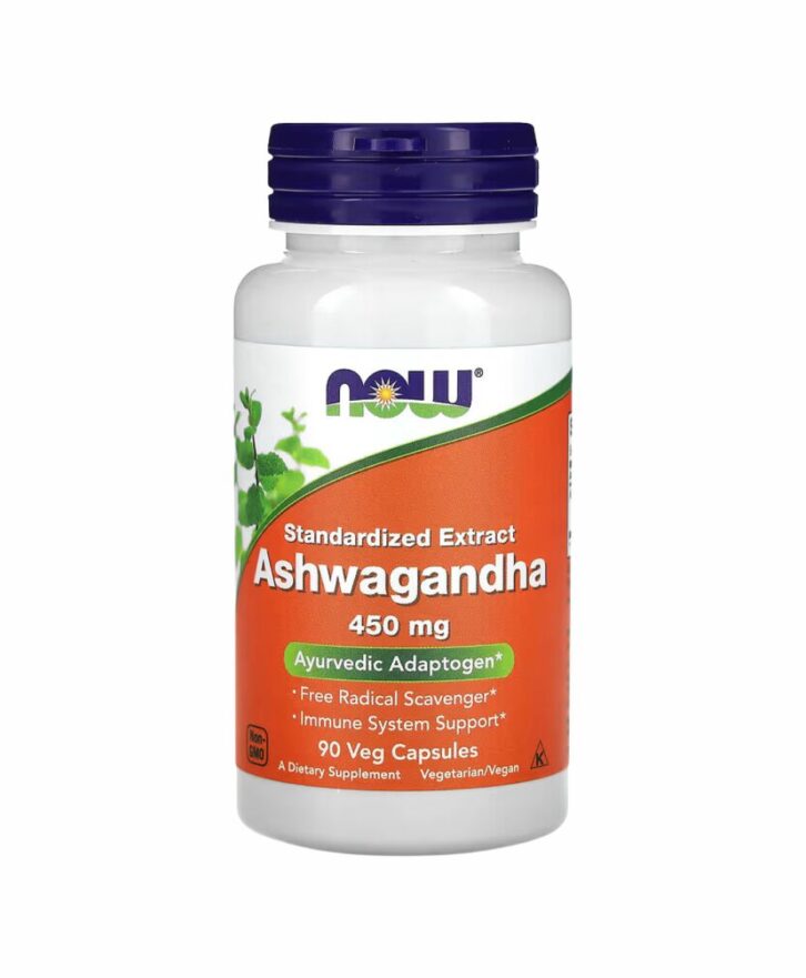 NOW Foods, Ashwagandha, Extrait standardisé 150 mg gélules, contenant un extrait standardisé.