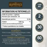 TUDCA – Tauroursodeoxycholic Acid – 60 capsules – 1200 mg
