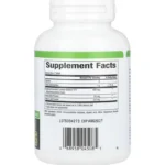 Une bouteille blanche de Natural Factors DGL Extrait de racine de réglisse déglycyrrhizinée (90 comprimés à croquer) montre son étiquette Supplement Facts avec les détails de la portion et la date de péremption AUG2027.