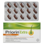 Plaquette de capsules et boîte Priorin Extra 60 capsules