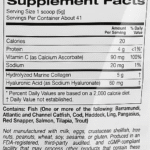 Détail photographique de la composition et des allergènes — California Gold Nutrition CollagenUP – Collagène marin, 206 g