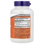 Étiquette NOW Foods Glutathion 120 capsules : glutathion 500 mg, chardon-marie 100 mg, acide alpha-lipoïque 50 mg et autres ingrédients