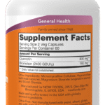 Composition et ingrédients NOW Foods Quercétine avec Bromélaïne – 120 capsules